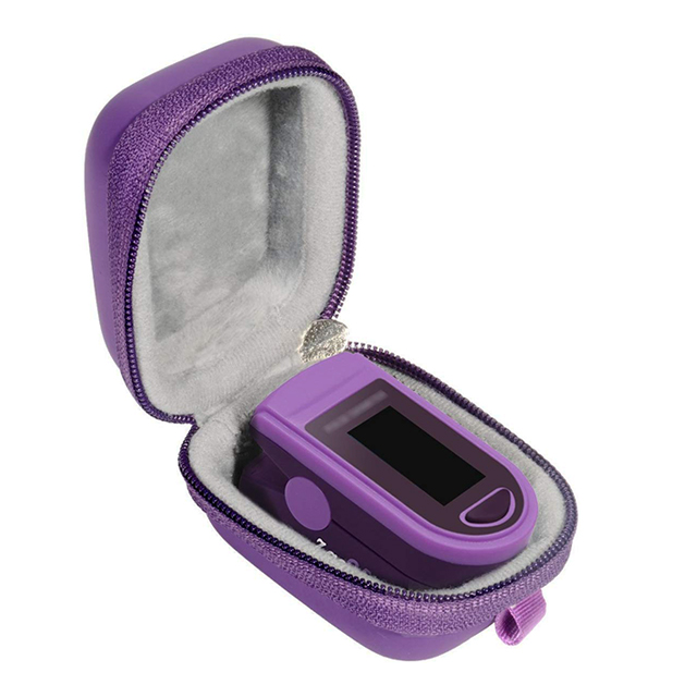 Purpler Heart Printed Eva Waterproof Carrying Hard Shell Case For Stethoscope